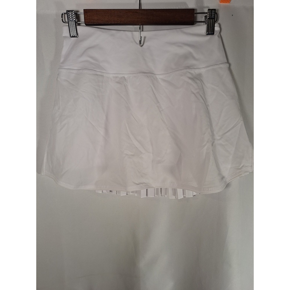 Baleaf Womens White Pleated Back Tennis Skort Athletic Golf Skirt Size S